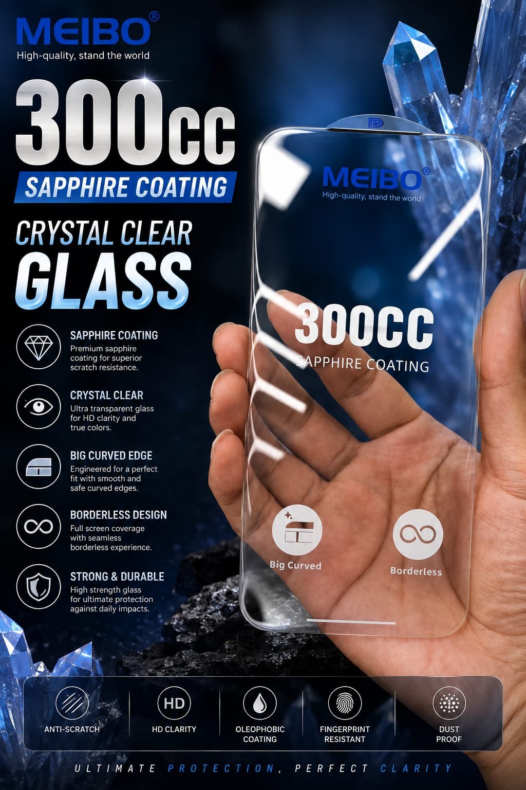 MEIBO 300CC Sapphire Coating Glass Protector — photo 3