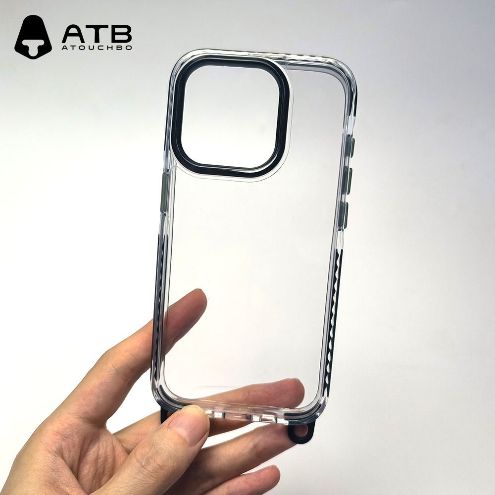 Crystal Clear Transparent iPhone Case – Slim Protective Cover with Black Camera Ring — photo 1