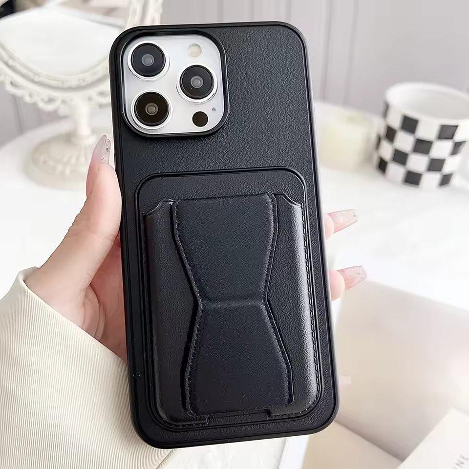 Premium Leather Wallet Stand Case – Card Holder & Foldable Kickstand — photo 4