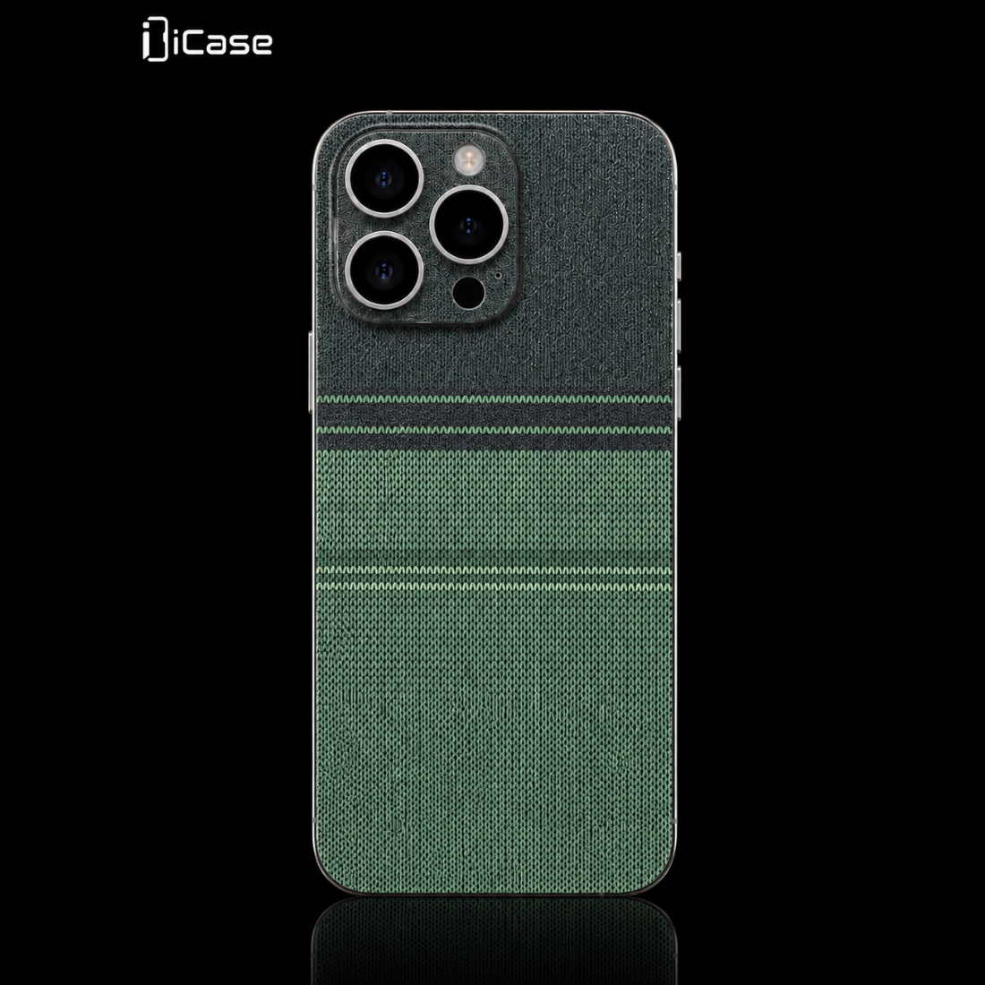 3D Green Woven Texture Phone Skin | Precision Cut