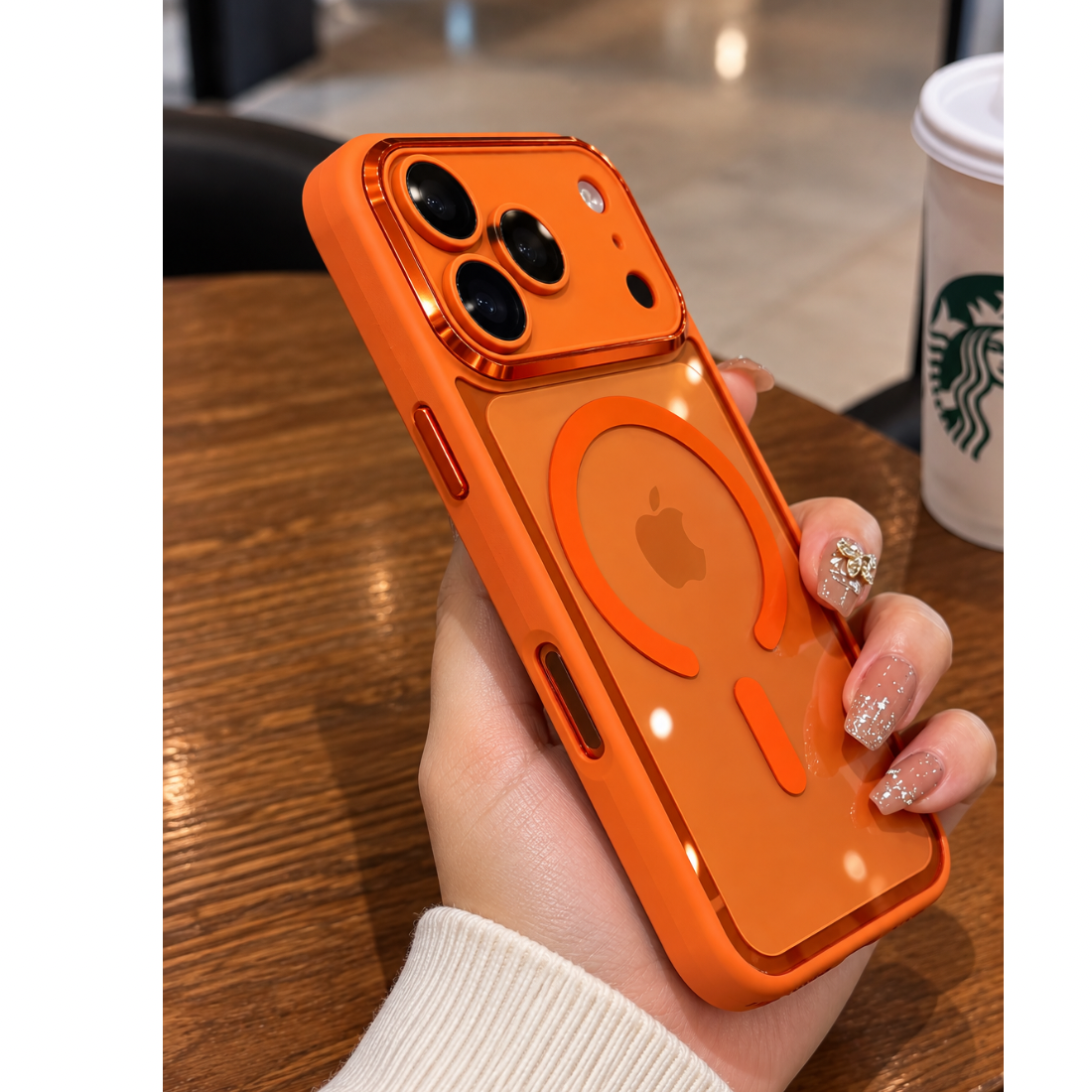 MagSafe Armor Clear Orange Case — photo 2